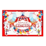Animal Amusement Park Carnival Theme Background Banner Pull Flag Circus Background Decorative Cloth
