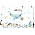 Aircraft Theme Birthday Background Cloth Party Decoration Photography Background