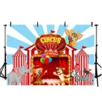 Circus Backdrop Carnival  Party Decorations Banner For Birthday