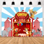 Circus Backdrop Carnival  Party Decorations Banner For Birthday - Image 3