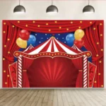 150 x 100cm Circus Clown Show Party Photography Background Cloth Decorative Scenes