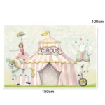 150 x 100cm Circus Clown Show Party Photography Background Cloth Decorative Scenes - Image 2