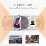 Anytek A6 5 inch HD Dual Record Lens Driving Recorder Car Rear View Mirror Image Car - Image 14