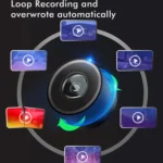 Anytek M12+ 9.66 Inch Large Screen Dual-Record Driving Recorder 2K Touch Screen Parking Video Reversing Image - Image 8