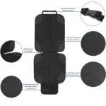 2pcs Child Car Seat Protector Non-Slip Base Material + Waterproof 600D Fabric - Image 3