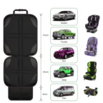 2pcs Child Car Seat Protector Non-Slip Base Material + Waterproof 600D Fabric - Image 5