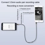 JINGHUA 3.5mm Cable Audio Conversion Microphone Two-way Transcriber - Image 3