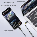 JINGHUA 3.5mm Cable Audio Conversion Microphone Two-way Transcriber - Image 5