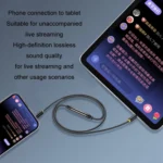 JINGHUA 3.5mm Cable Audio Conversion Microphone Two-way Transcriber - Image 6