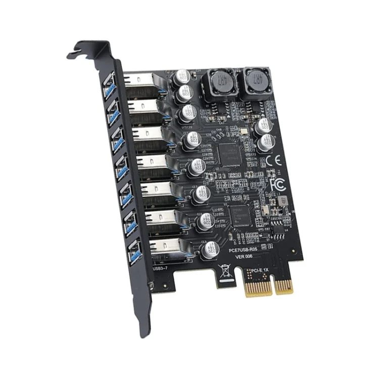TBD06037266_3.webp PCE7USB-R05  PCI-E To USB 3.2 GEN1 7-Port 19PIN Expansion Card Super Speed 5Gbps - Image 4