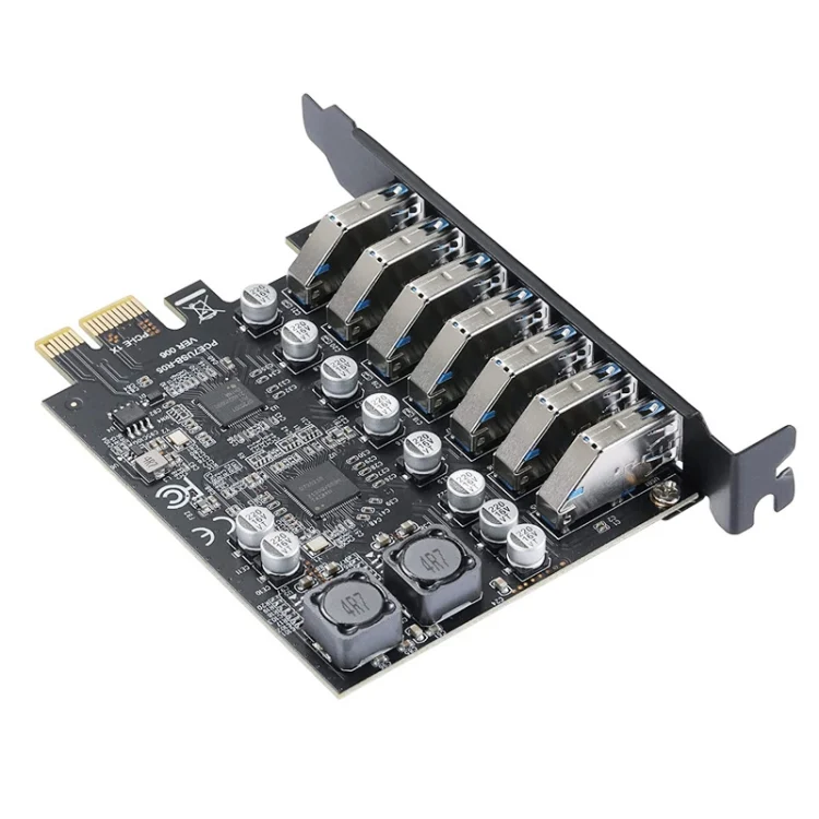 TBD06037266_4.webp PCE7USB-R05  PCI-E To USB 3.2 GEN1 7-Port 19PIN Expansion Card Super Speed 5Gbps - Image 5
