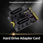 M2 to SATA3.0 Adapter Card PCI-E3.0 Card KEY A+E WiFi M.2 to SATA JMB582 Chip - Image 6
