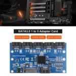 SATA Expansion Card 1 to 5 Port Riser Card - Image 6