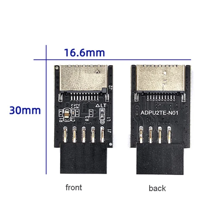 TBD06037335_2.webp USB 2.0 Front Panel Header USB 9pin To USB 2.0 Type-E Internal Adapter - Image 3