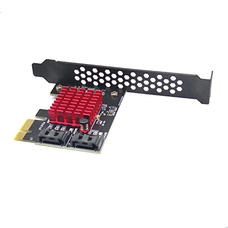TBD06037345_1.webp PCI-E 1X GEN3 To SATA3.0 Expansion Card 2 Ports 6Gbps Transfer Expansion IPFS Hard Disk - Image 2