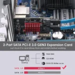 PCI-E 1X GEN3 To SATA3.0 Expansion Card 2 Ports 6Gbps Transfer Expansion IPFS Hard Disk - Image 7