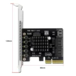 PCI-E To 5 SATA 3.0 Expansion Card - Image 2