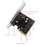 PCI-E To 5 SATA 3.0 Expansion Card - Image 3