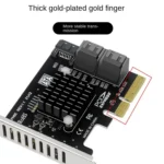 PCI-E To 5 SATA 3.0 Expansion Card - Image 4