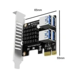 PCIE To PCI-E4 Port USB3.0 Expansion Card Graphics Card Extension - Image 2