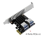 PCIE To PCI-E4 Port USB3.0 Expansion Card Graphics Card Extension - Image 4