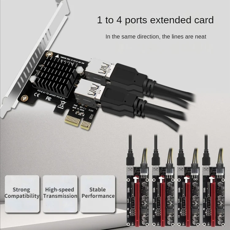 TBD06037362_B5.webp PCIE To PCI-E4 Port USB3.0 Expansion Card Graphics Card Extension - Image 6