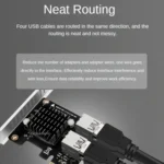 PCIE To PCI-E4 Port USB3.0 Expansion Card Graphics Card Extension - Image 7