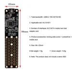 NGFF M.2 Bkey SATA Hard Disk SSD To USB3.1 Type-C / USB-C Expansion Card Conversion Board - Image 12