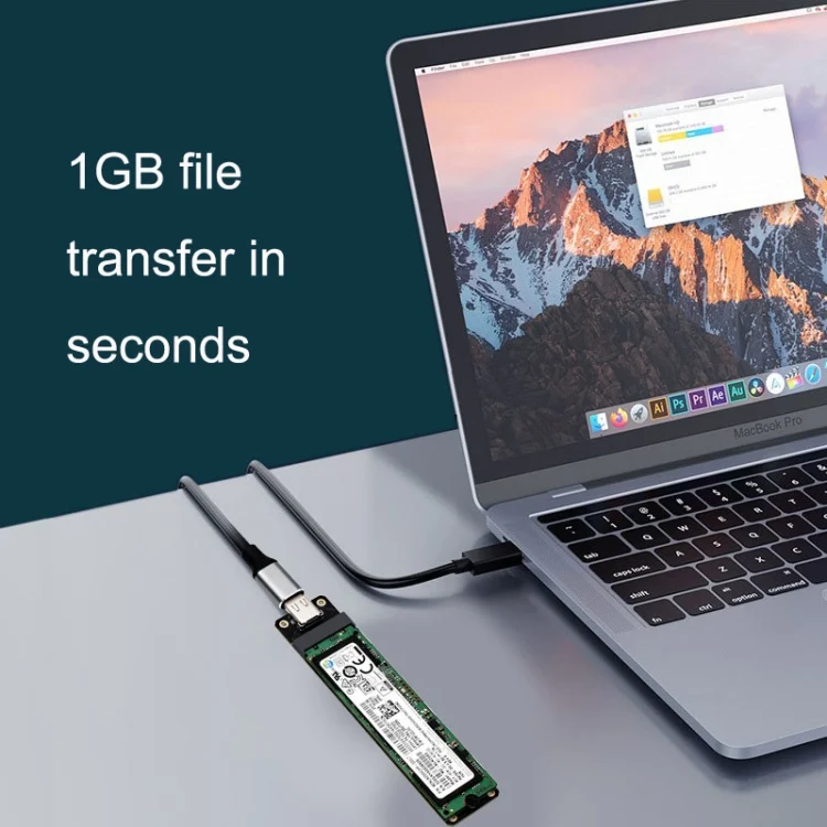 TBD06037377_B9.webp NGFF M.2 Bkey SATA Hard Disk SSD To USB3.1 Type-C / USB-C Expansion Card Conversion Board - Image 10