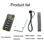 PWM Fan Hub Desktop Computer CPU Fan Expander Supports 3Pin&4Pin - Image 13