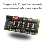 PWM Fan Hub Desktop Computer CPU Fan Expander Supports 3Pin&4Pin - Image 3