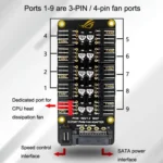 PWM Fan Hub Desktop Computer CPU Fan Expander Supports 3Pin&4Pin - Image 6