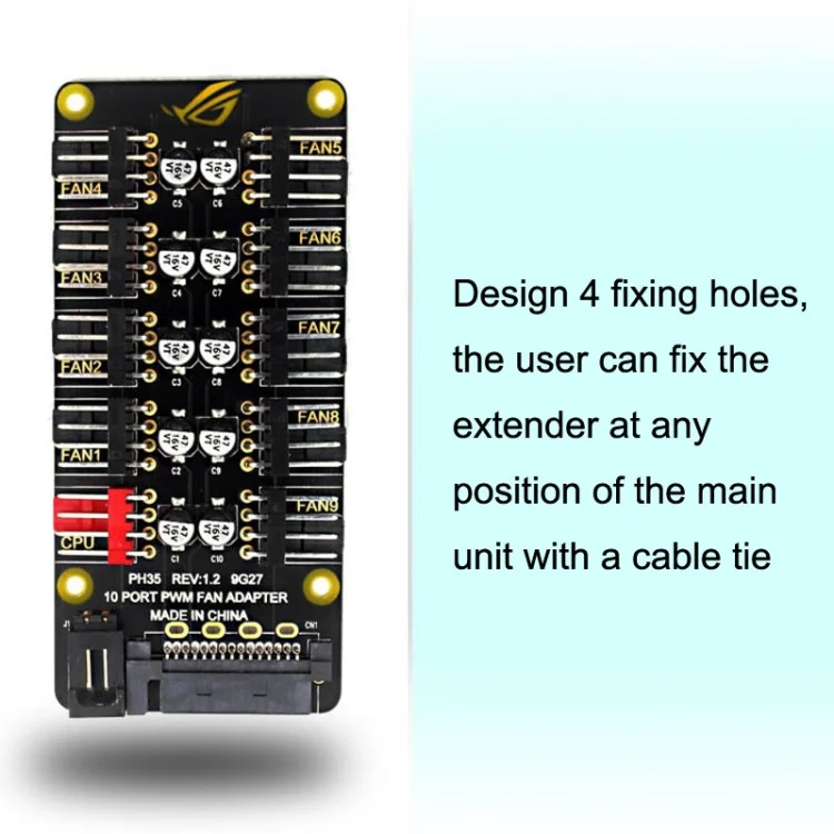 TBD06037379_B8.webp PWM Fan Hub Desktop Computer CPU Fan Expander Supports 3Pin&4Pin - Image 9
