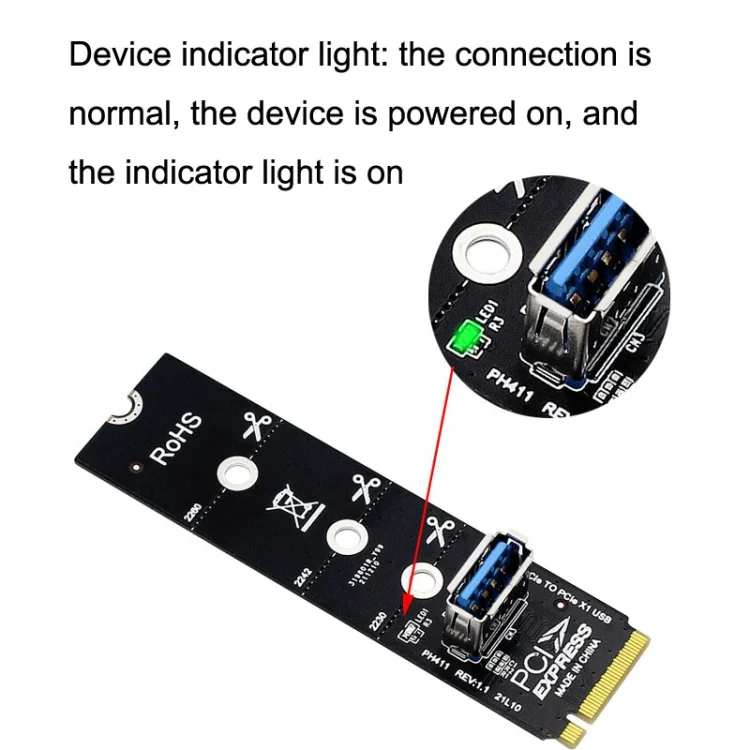 TBD06037381_B3.webp 5pcs NGFF M.2 Rotor PCI-E Channel USB3.0 Transfer Card Graphics Extension Transfer - Image 4