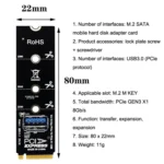 5pcs NGFF M.2 Rotor PCI-E Channel USB3.0 Transfer Card Graphics Extension Transfer - Image 8