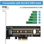 2pcs M.2 Riser Card NVMe SSD to PCI-E X4 4.0 GEN4 - Image 8
