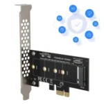 PCI-E 1X To M.2 NVME KEY-M SSD Riser Card Adapter - Image 4