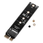 PCI-E 1X To M.2 NVME KEY-M SSD Riser Card Adapter - Image 6