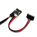 USB2.0 9pin To Dual 9pin Header HUB 1 to 2 Extension Connector Adapter with SATA Power Cable - Image 3
