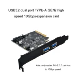 USB3.2 Expansion Card GEN2 Type-A Port ASMedia ASM3142 Transfer 10Gbps - Image 7