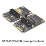 Mini PCI-E To USB3.2 GEN1 Front 19Pin 2 Ports Transfer Card Supports Half High - Image 2