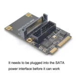 Mini PCI-E To USB3.2 GEN1 Front 19Pin 2 Ports Transfer Card Supports Half High - Image 5