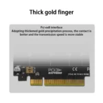 PCI-E X8 Double Disk Transfer Card NVME M.2 MKEY SSD RAID Array Expansion Adapter - Image 11