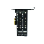 M.2 PCIe SSD Adapter Card PCIE 4x to M.2 Key M B Dual Interface Card - Image 2