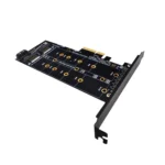 M.2 PCIe SSD Adapter Card PCIE 4x to M.2 Key M B Dual Interface Card - Image 3