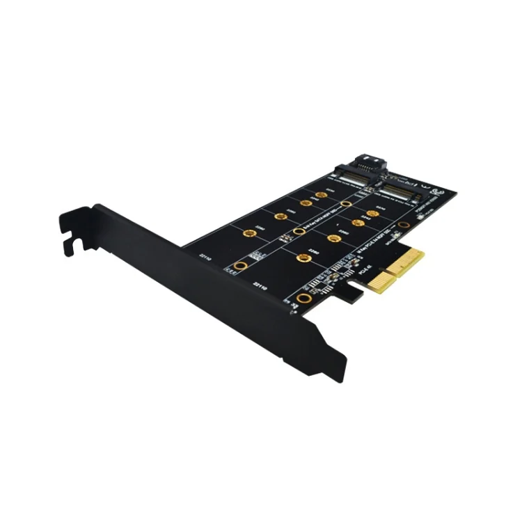 TBD06037459_4.webp M.2 PCIe SSD Adapter Card PCIE 4x to M.2 Key M B Dual Interface Card - Image 5