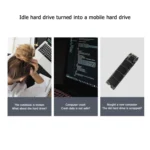 USB3.1 10Gbps GEN2 To NVME SATA Dual Protocol M.2 SSD Riser Card - Image 5