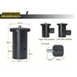 BEXIN LSC05 Camera Light Stand Conversion Head 1/4-inch mount for Umbrella Holder - Image 6