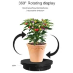 2 In 1 Charging Turntable Rotary Jewelry Live Shooting Display Stand - Image 4