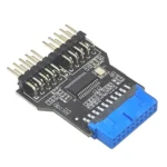 USB3.0 19Pin to Dual 9Pin Connectors Header Female 1 to 2 Male Board 9-Pin USB 2.0 HUB